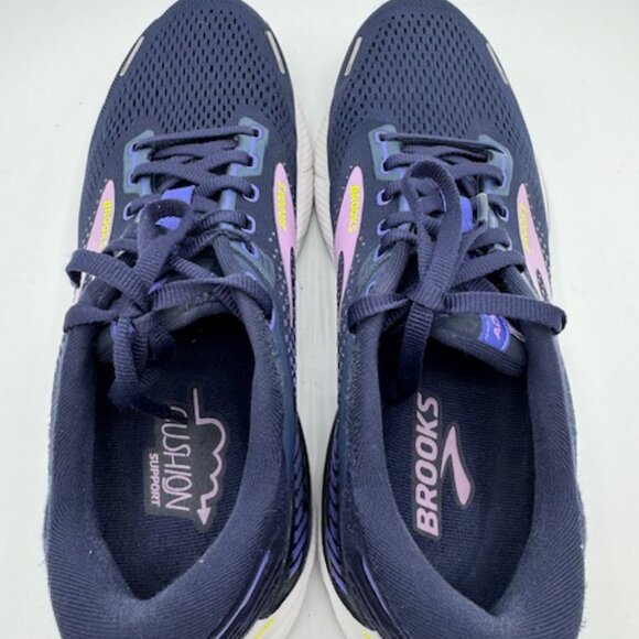 Brooks Women's Adrenaline GTS 22 Navy and Pink Sneakers Size 10.5 - Picture 7 of 7